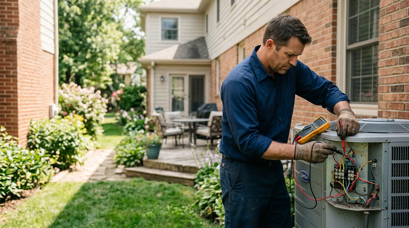 HVAC technician working near Great Falls, MT